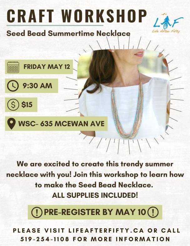 Craft Workshop: Seed Bead Summertime Necklace